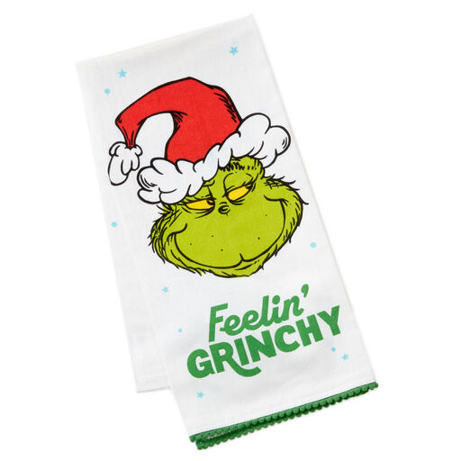 Dr. Seuss's How the Grinch Stole Christmas!™ Feelin' Grinchy Tea Towel, 