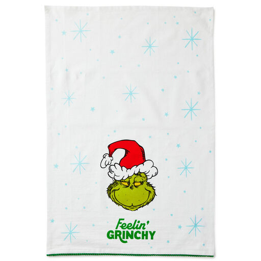 Dr. Seuss's How the Grinch Stole Christmas!™ Feelin' Grinchy Tea Towel, 
