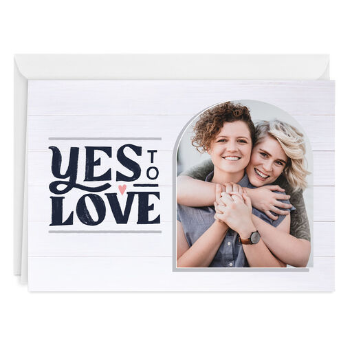 Yes to Love Folded Love Photo Card, 