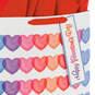 15.5" Pastel Hearts X-Large Valentine's Day Gift Bag With Tissue Paper, , large image number 4