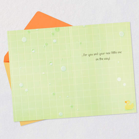 Showering You With Warm Wishes Baby Shower Card, , large image number 3