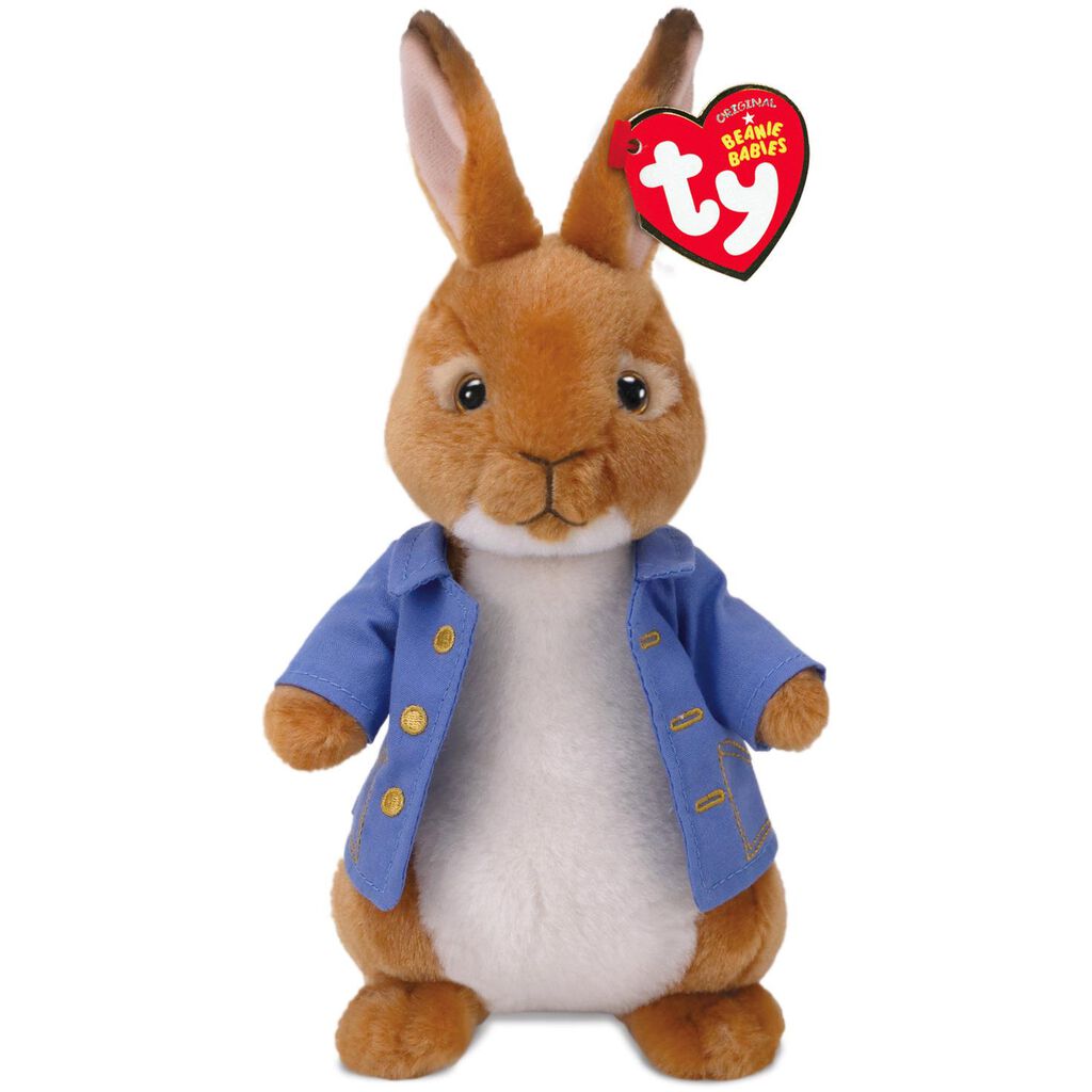 Ty® Beanie Babies Peter Rabbit Stuffed Animal, 8" - Classic Stuffed