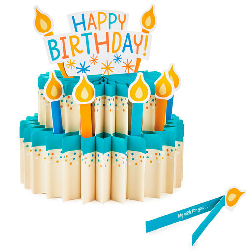 Happy Birthday Cake 3-D Pop-Up Honeycomb Centerpiece, 