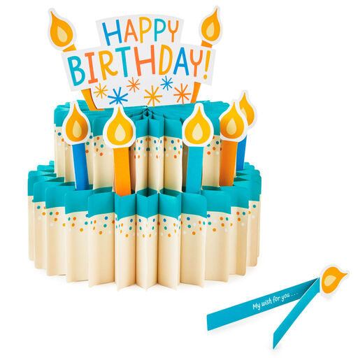 Happy Birthday Cake 3-D Pop-Up Honeycomb Centerpiece, 