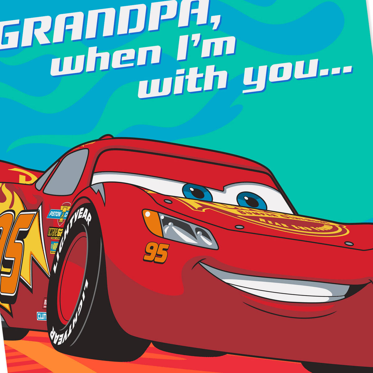 Disney/Pixar Cars Lightning McQueen Father's Day Card for Grandpa