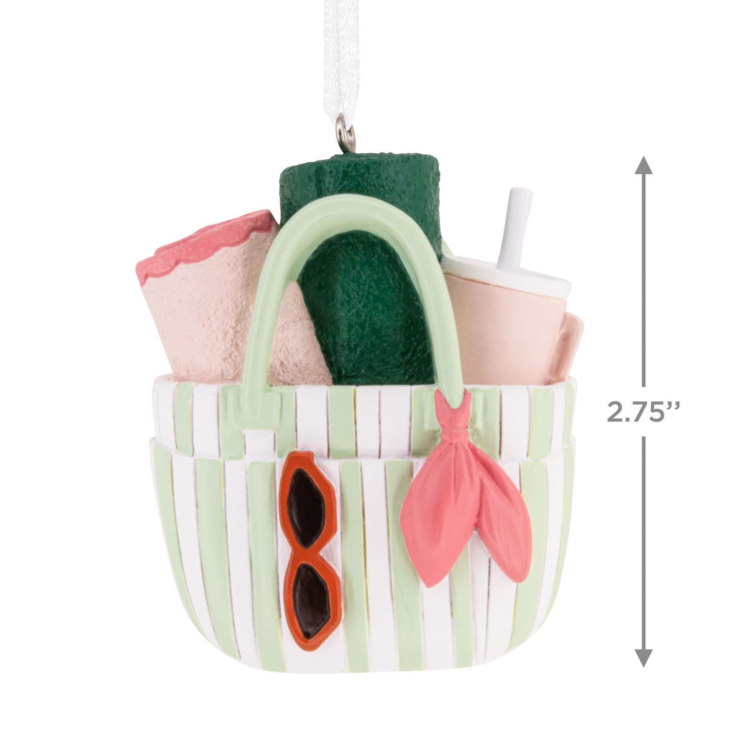 Beach Bag Christmas Ornament measurement image number 3