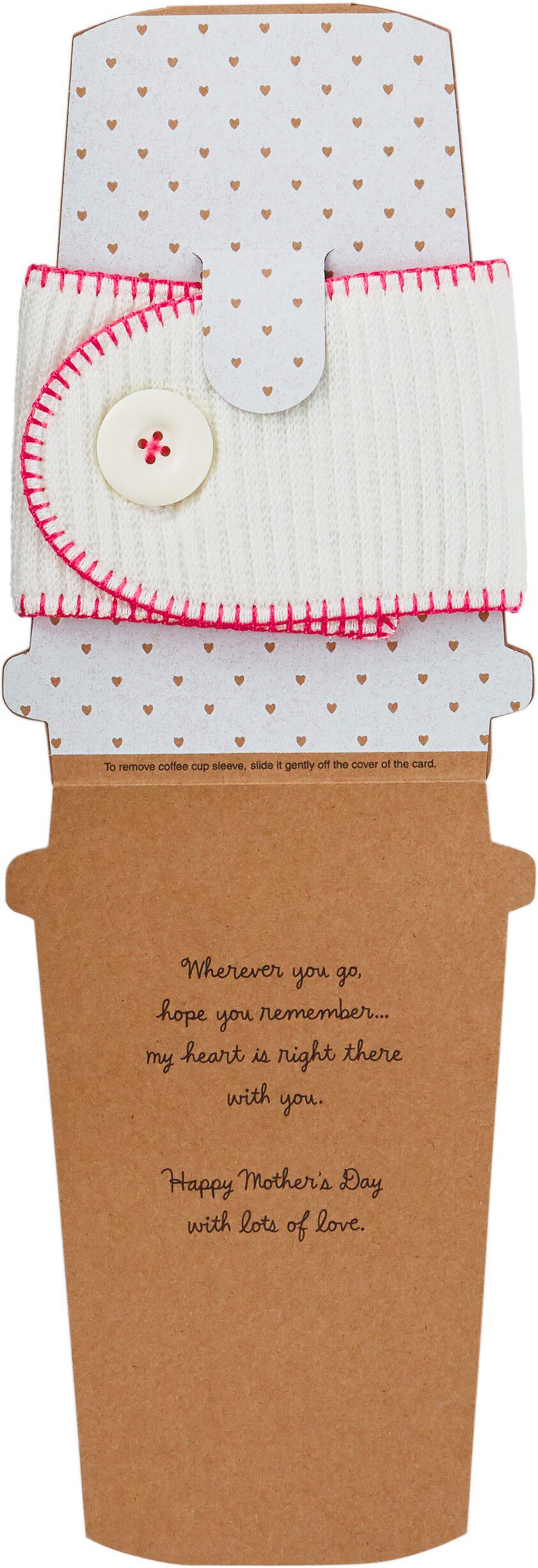 Heart Travel Cup Mother's Day Card