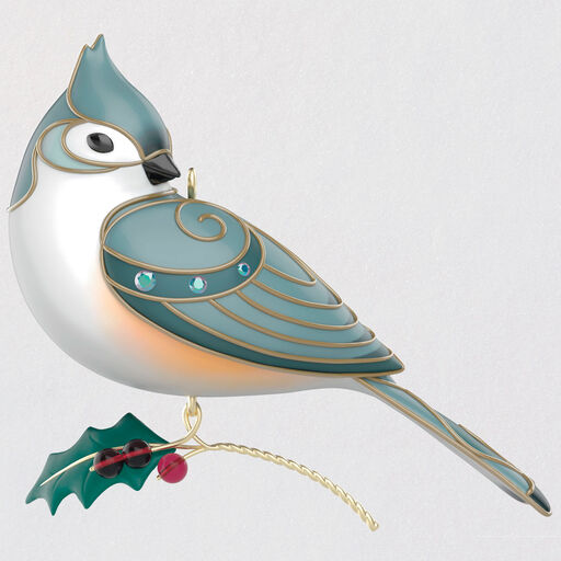The Beauty of Birds Lady Tufted Titmouse Ornament, 