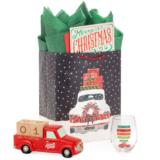 Old Red Truck Hallmark Channel Christmas Gift Set, 