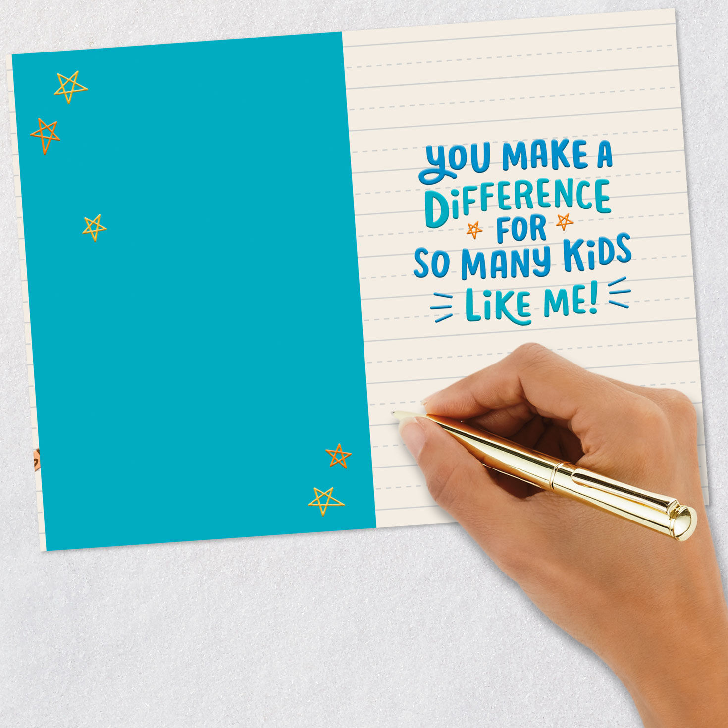 You Make School Great Thank You Card From Kids, , large image number 6