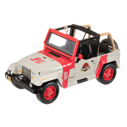 The Car's the Star Jurassic Park 1992 Jeep Wrangler Metal Ornament, 