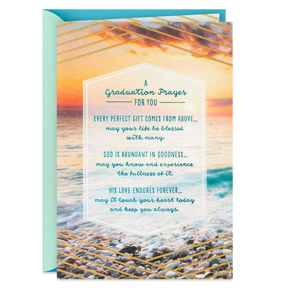 A Prayer for You Religious Graduation Card, , large image number 1