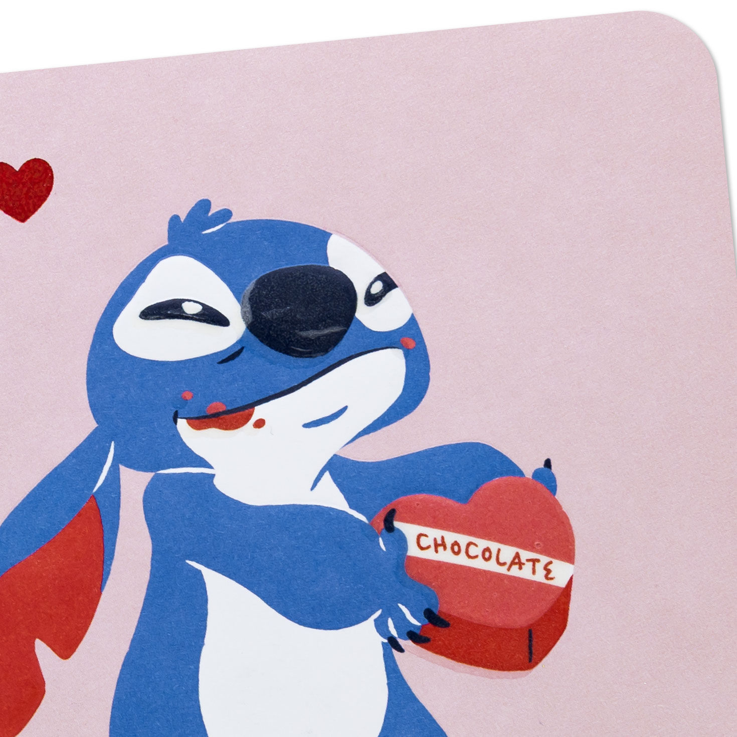 Stitch with Chocolate Box Valentine's Day Card Card Front Detail image number 4