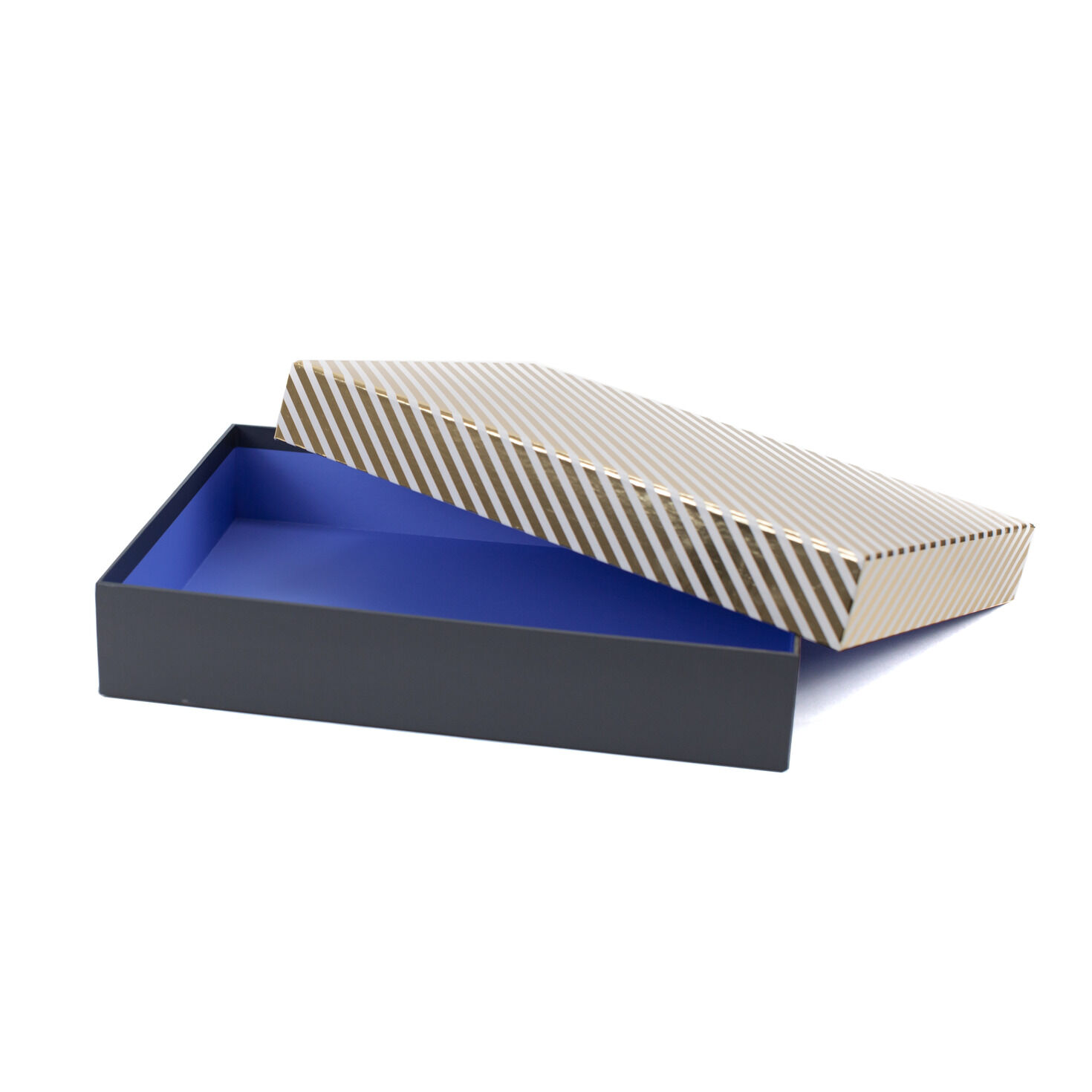 Elegant Gold Striped 9x13 Shirt Box Gift Boxes Hallmark
