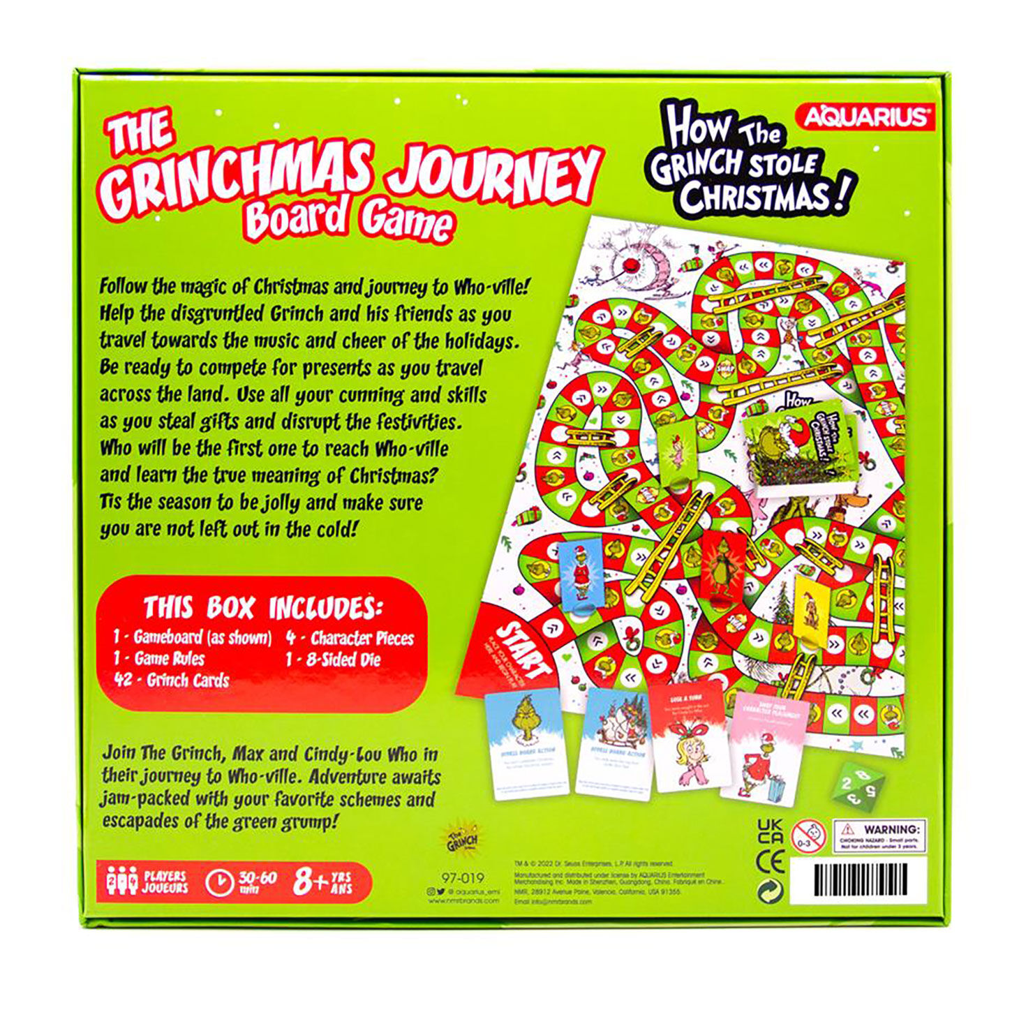 Aquarius How the Grinch Stole Christmas! Grinchmas Journey Board Game for only USD 24.99 | Hallmark