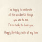 All the Wonderful Things You Are to Me Romantic Birthday Card for Husband, , large image number 2