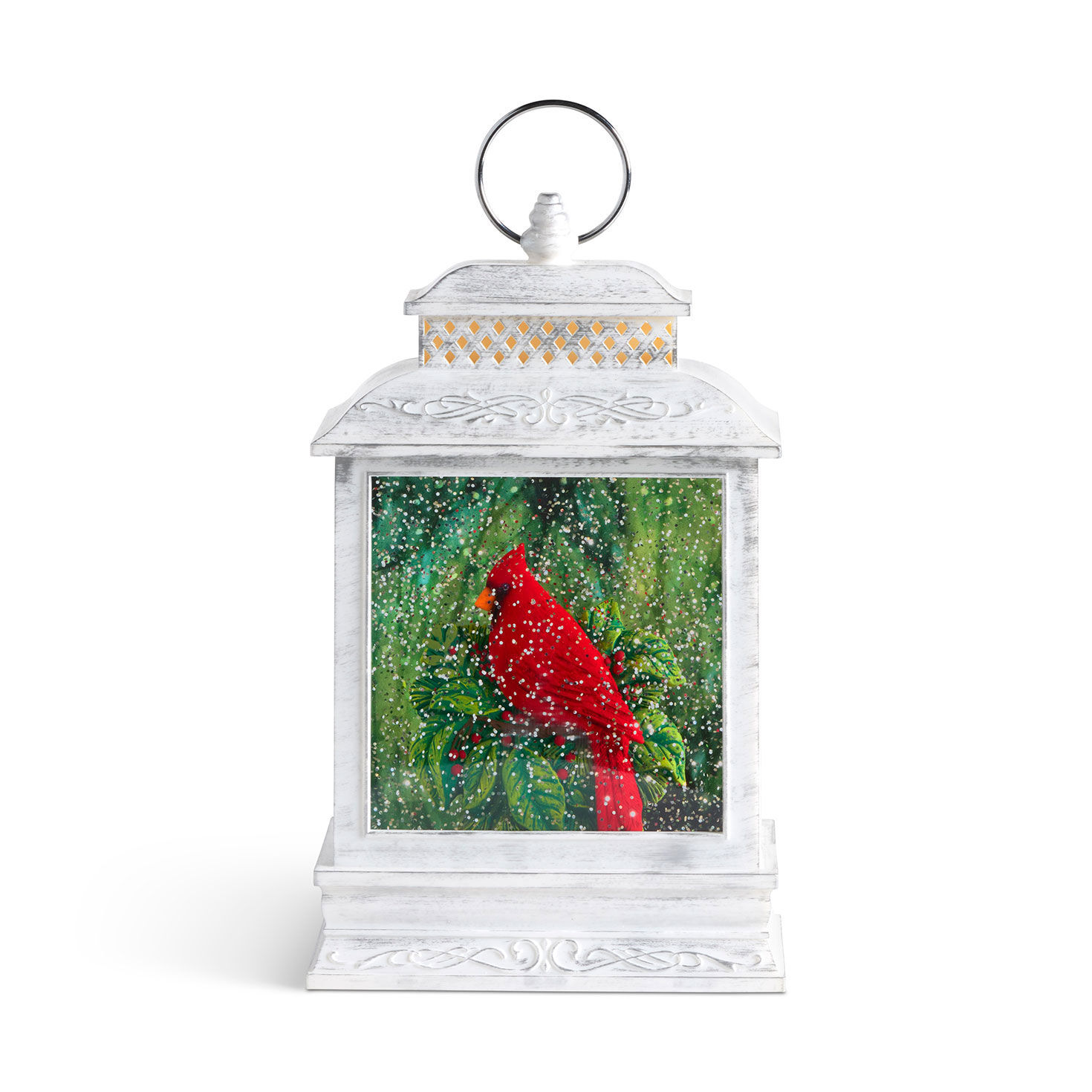 Demdaco Cardinal Joy Musical Snow Globe Lantern With Light