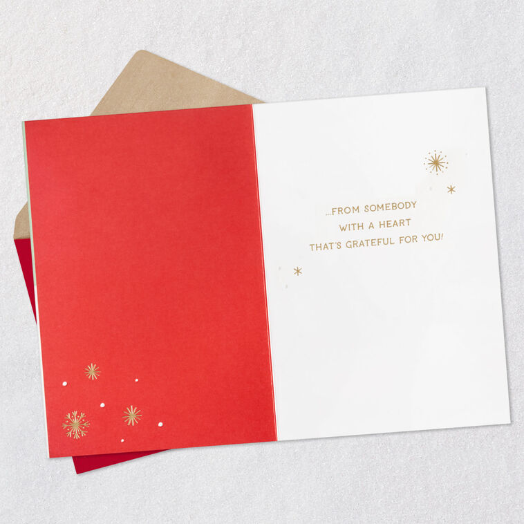 Santa and Reindeer Christmas Card Open card with envelope image number 3