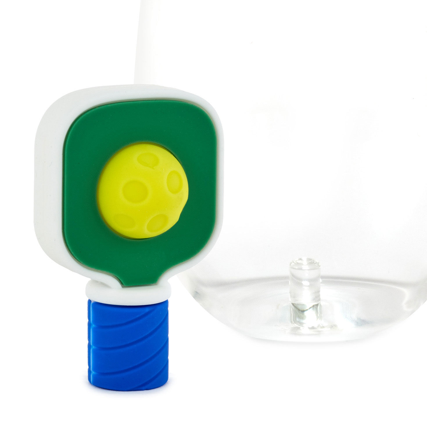 Charmers Pickleball Paddle and Ball Silicone Charm, 2" H, , large image number 2