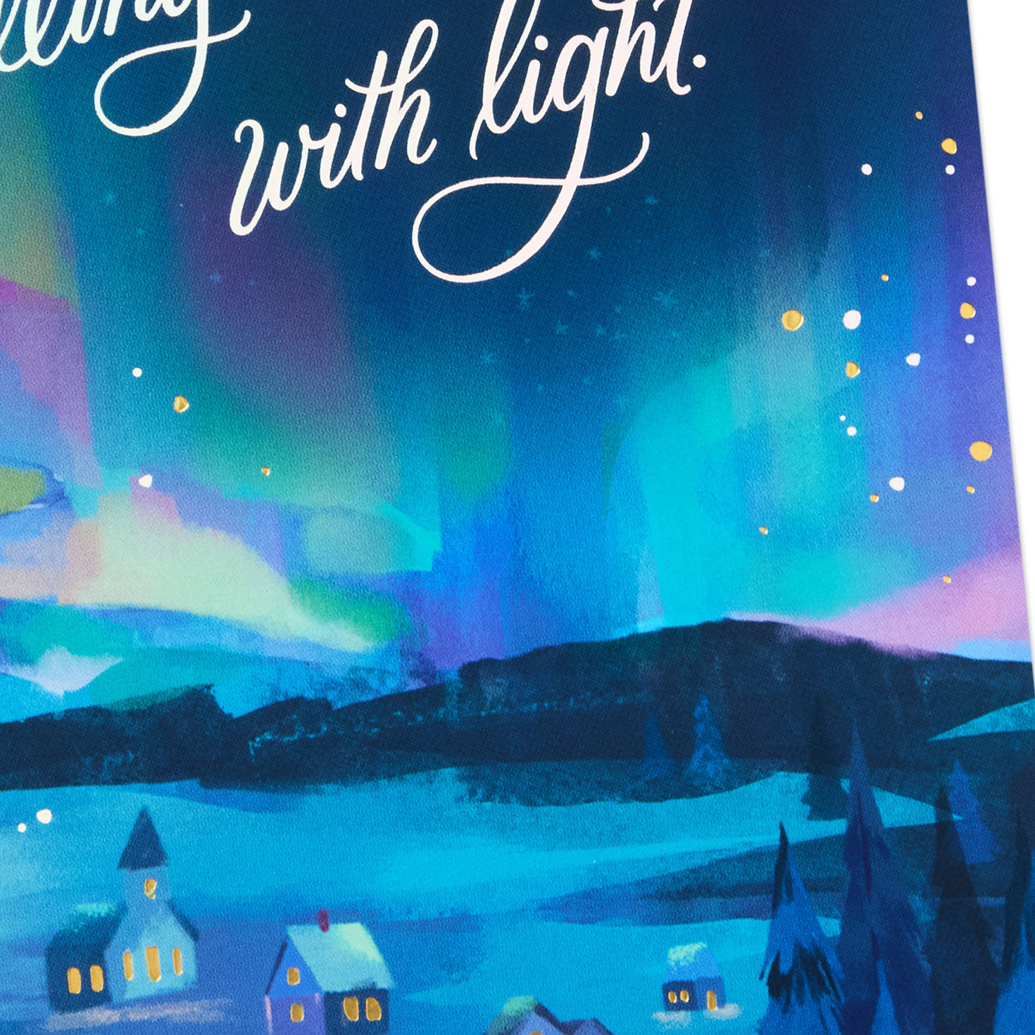 Northern Lights Boxed Christmas Cards Cover Detail image number 5