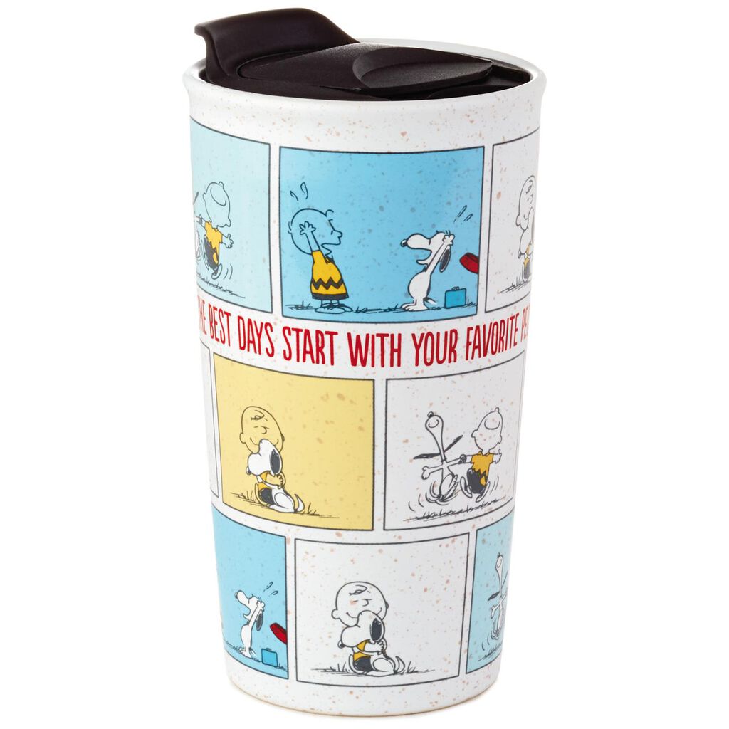Peanuts® Comic Strip Travel Mug, 10 oz. Mugs & Teacups Hallmark