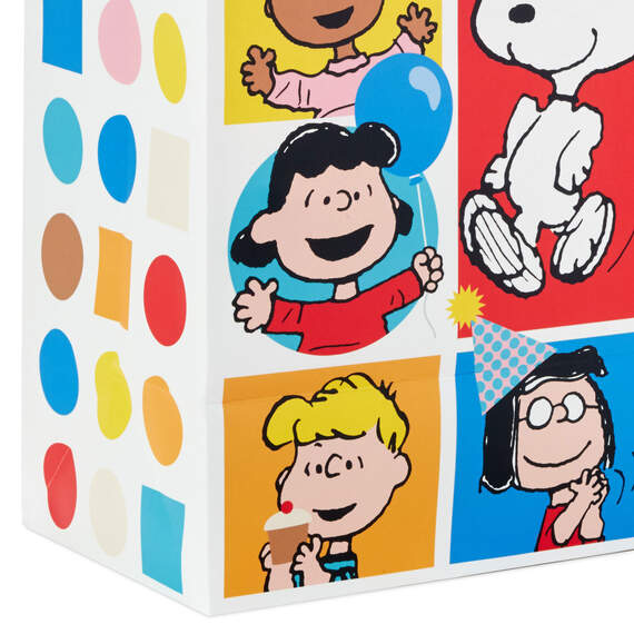 13" Peanuts® Gang Large Birthday Gift Bag, , large image number 5