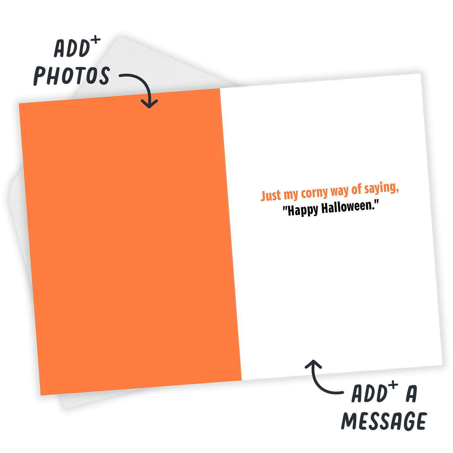 Candy Corn Frame Custom Halloween Card, , large image number 4