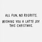 Coffee Elf and Melted Snowman Funny Christmas Card Sentiment image number 2