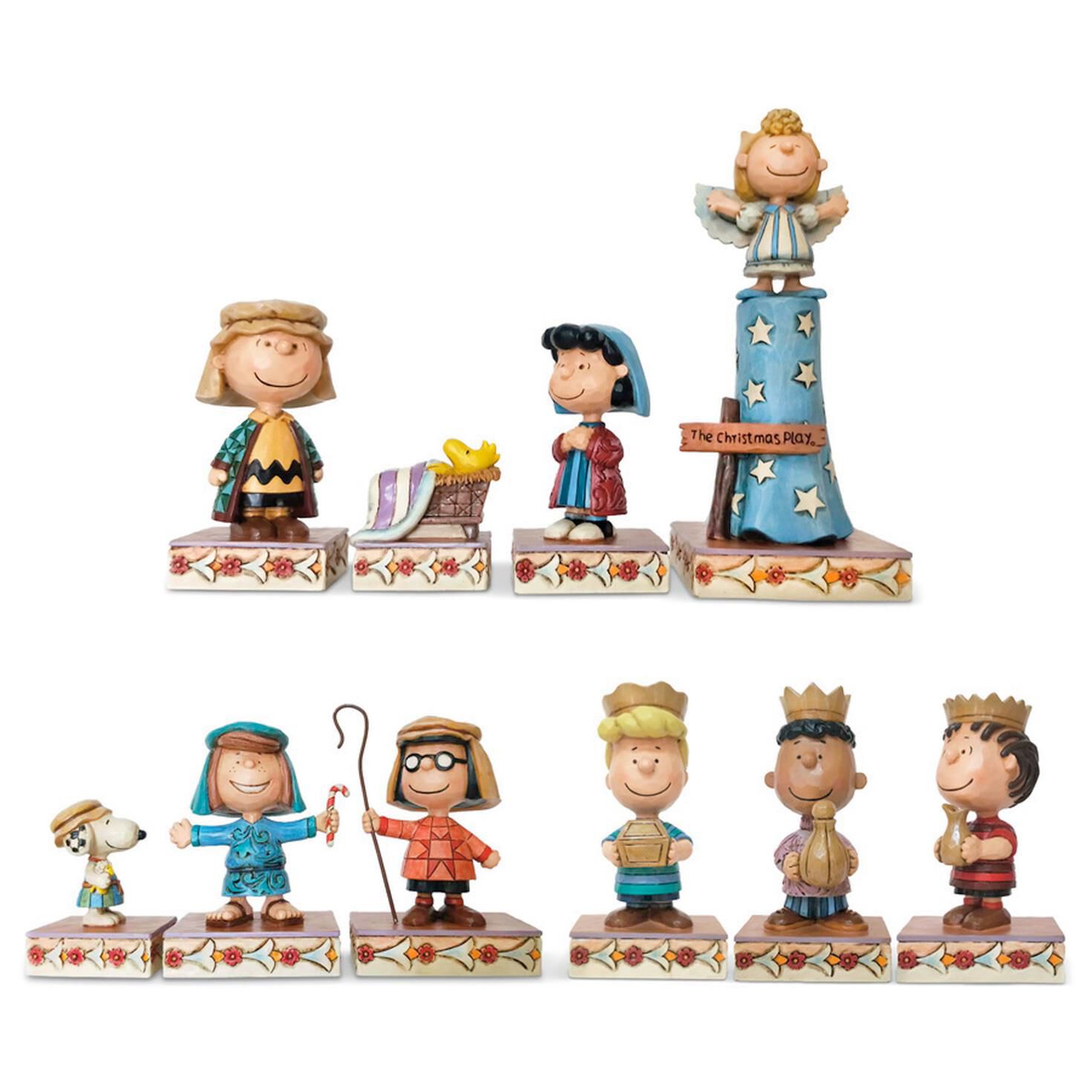 Jim Shore Peanuts Christmas Pageant Figurines Set Of 10 Figurines Hallmark