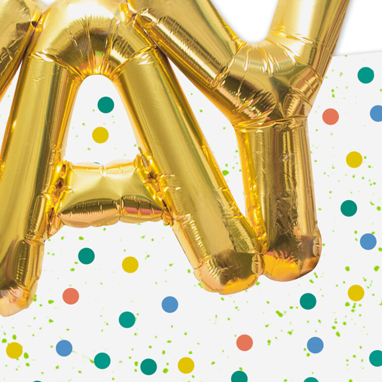 Gold Balloon Yay Blank Note Cards Pack  image number 4