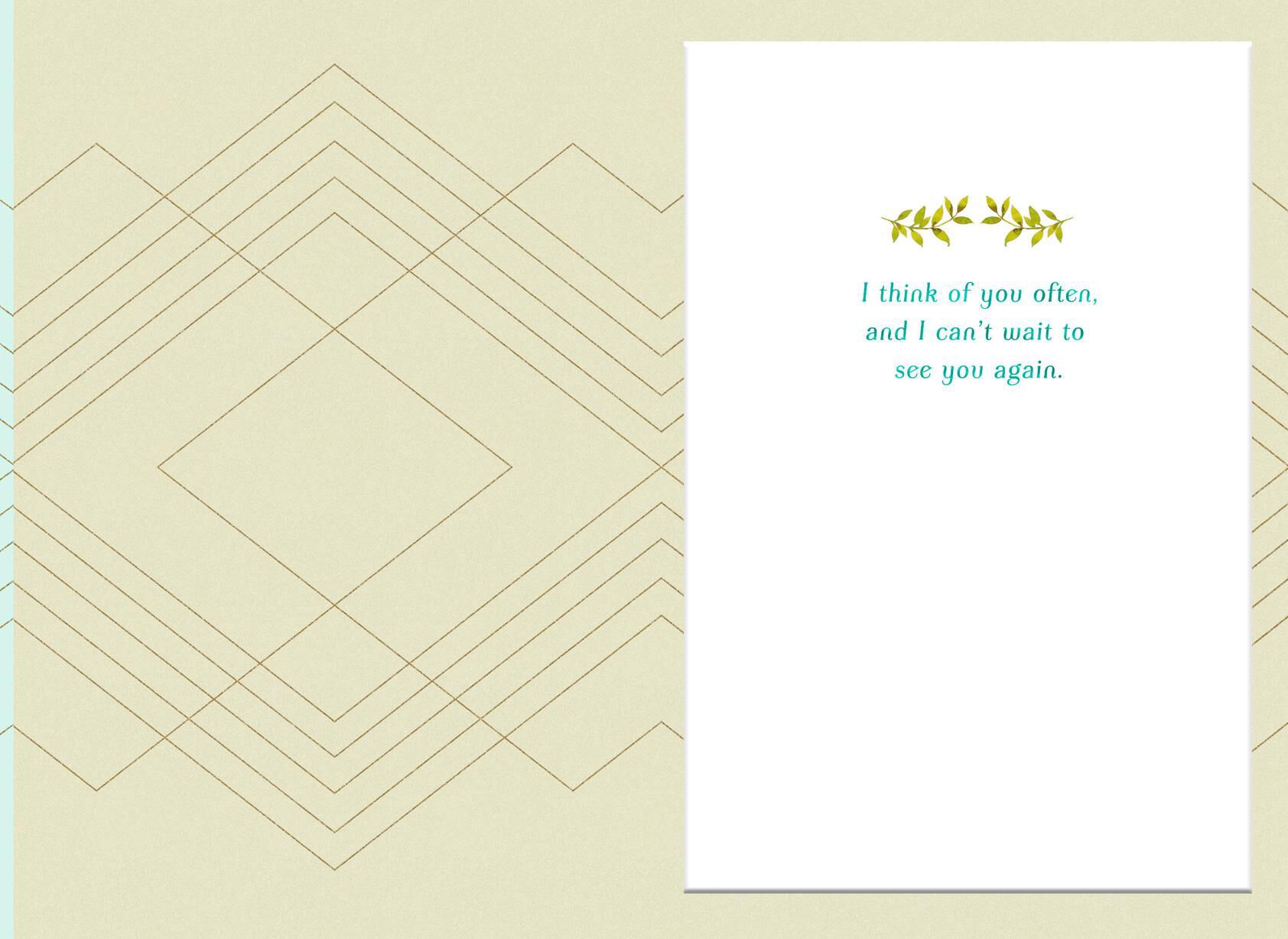 In Thought You're Never Far Apart Miss You Card