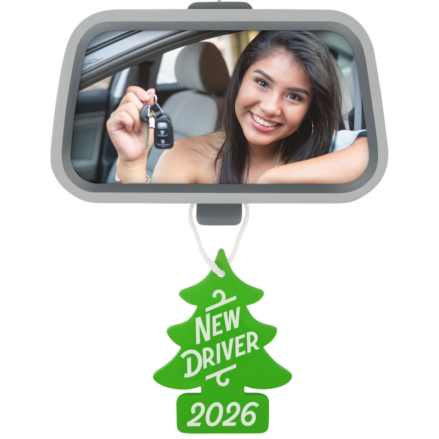 New Driver Car Mirror Photo Frame Keepsake Ornament  image number 5