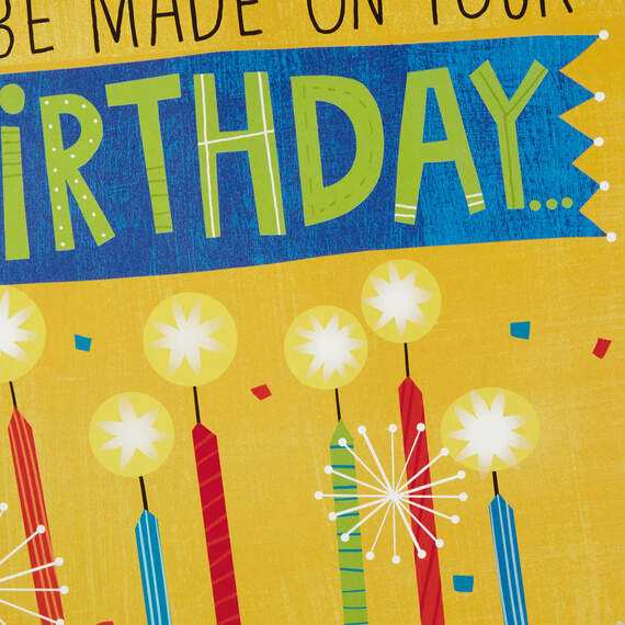 16" Make a Fuss Cake Pop-Up Jumbo Birthday Card, , large image number 5