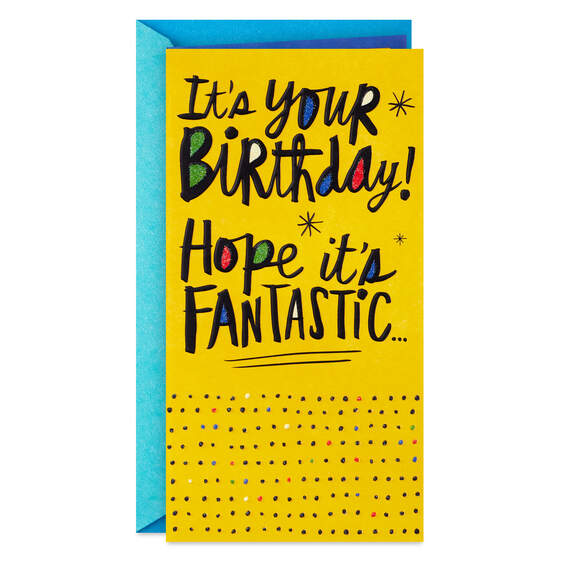 Hope It's Fantastic Money-Holder Birthday Card