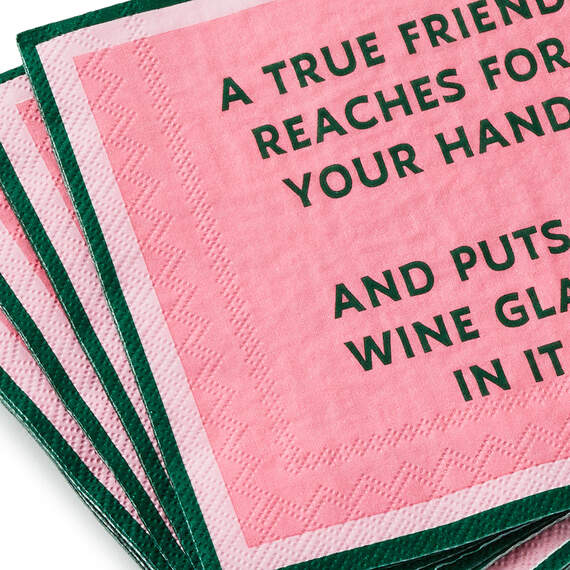 Drinks on Me True Friend Funny Party Napkins, Pack of 20, , large image number 2