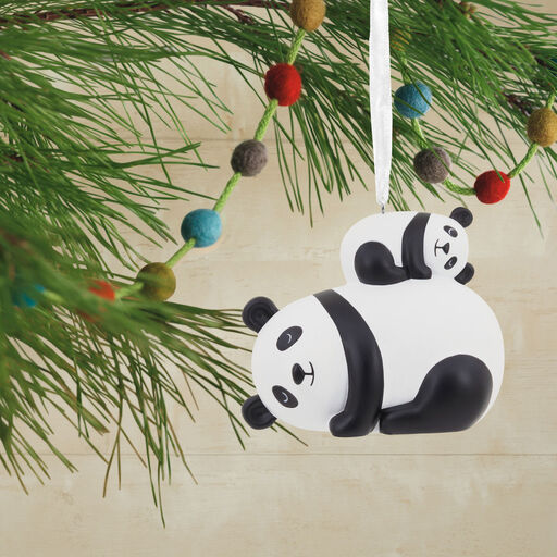 Parent and Child Pandas Hallmark Ornament, 