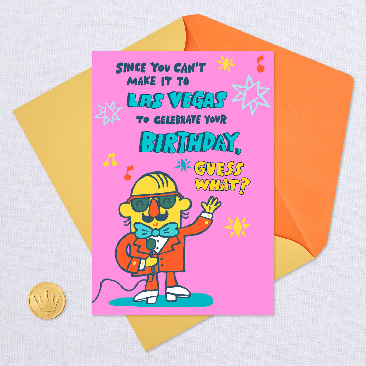 Las Vegas Style Funny Musical Birthday Card - Greeting Cards - Hallmark