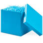 7.1" Square Turquoise Gift Box With Shredded Paper Filler, , large image number 4