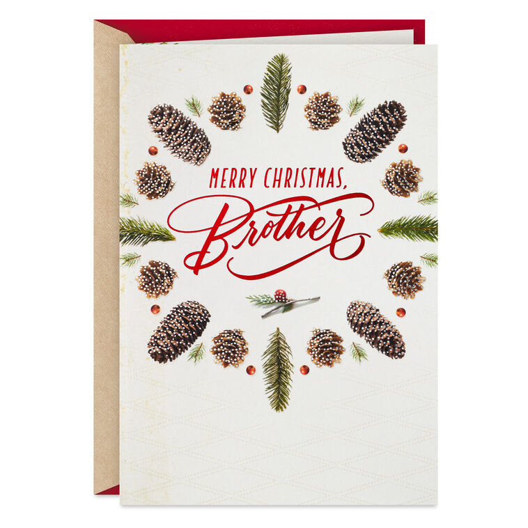 We Always Come Back to Family Christmas Card for Brother