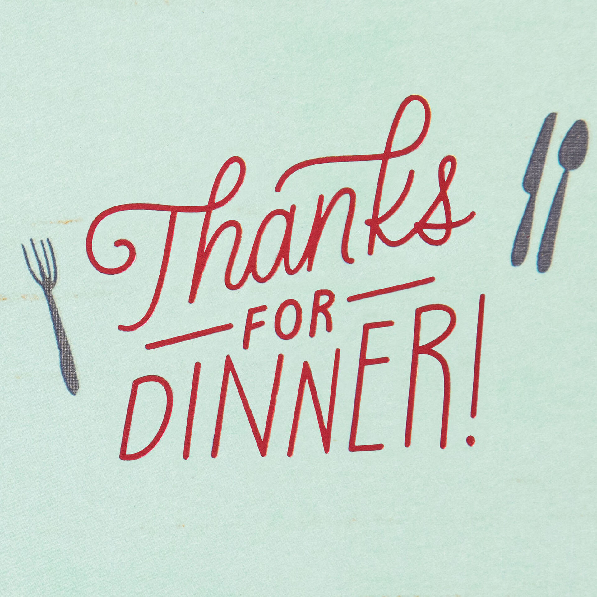 Food and Laughter ThankYou Card for Dinner Greeting Cards Hallmark