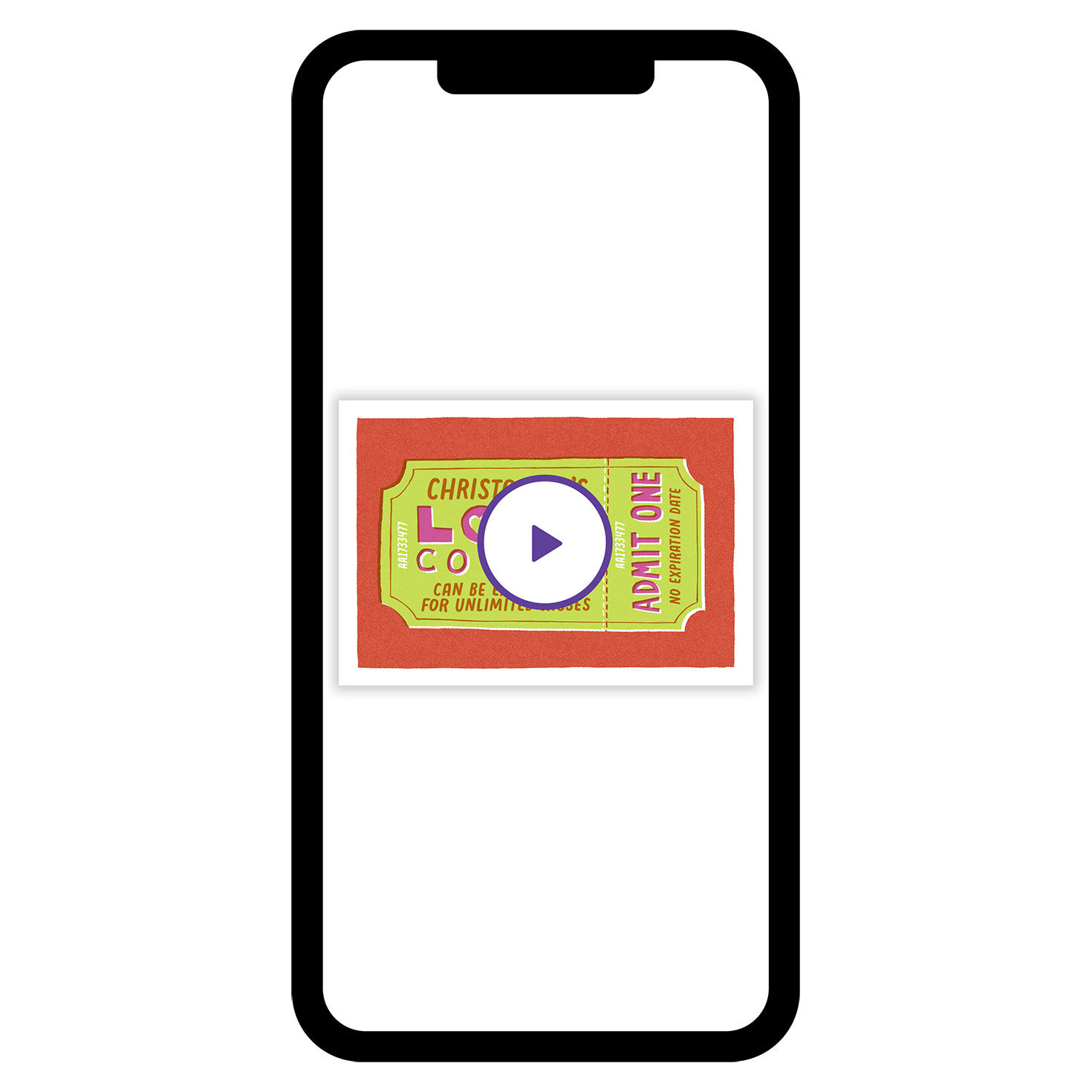 Love Coupon Ticket Love eCard