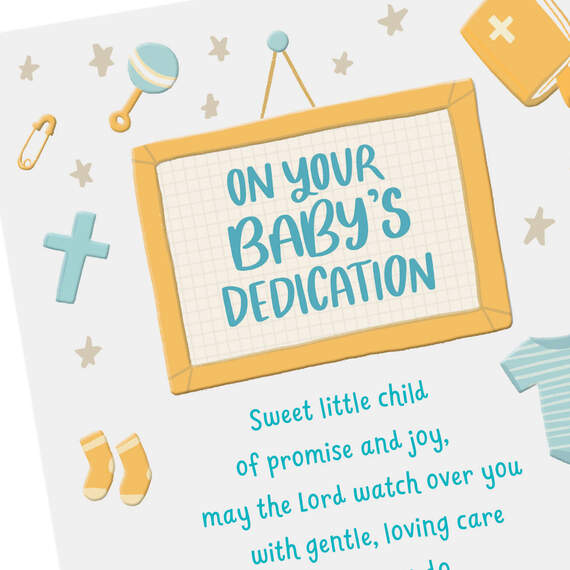 Sweet Child Religious Baby Dedication Card, , large image number 5