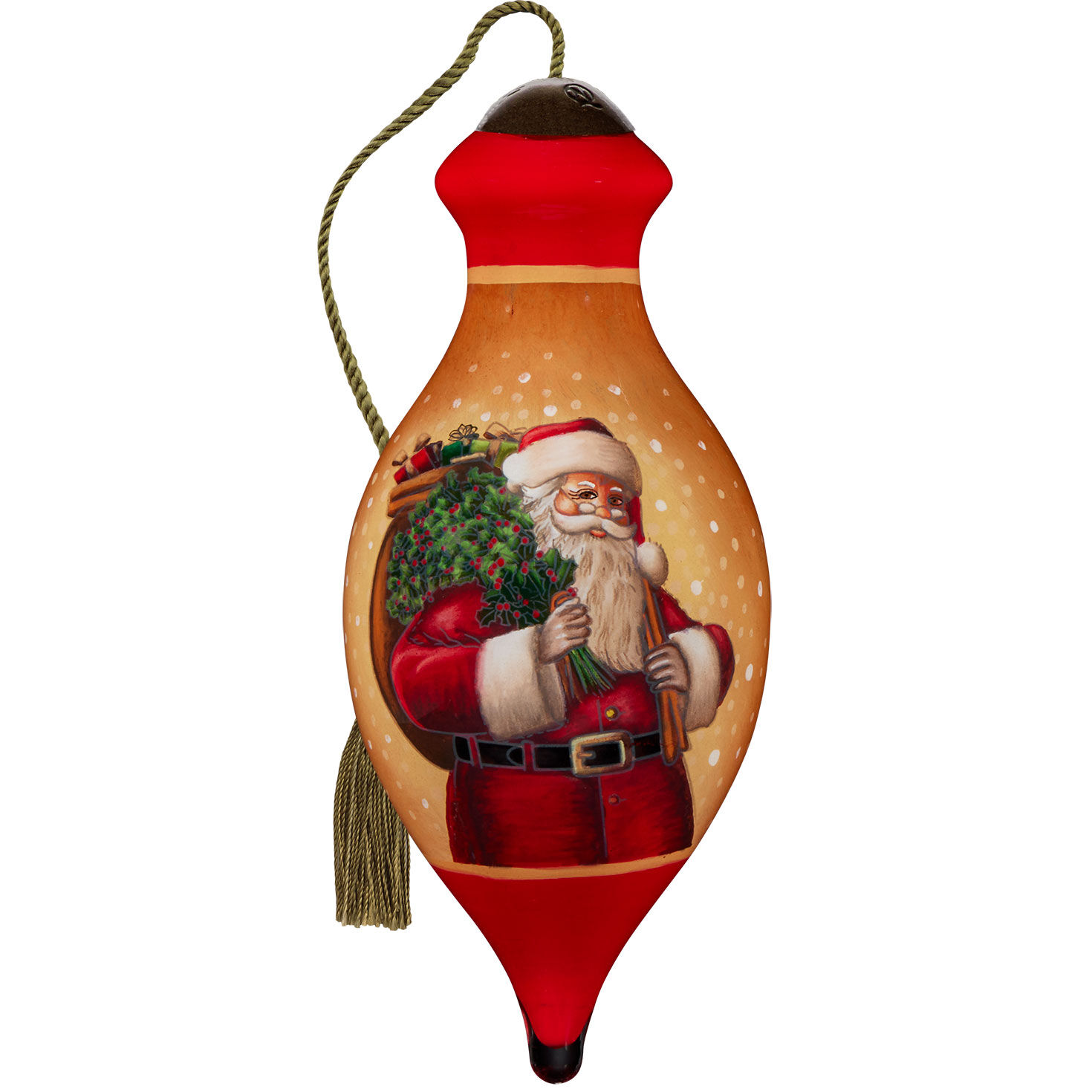Ne'Qwa Art Christmas Is Coming Glass Christmas Tree Ornament, 4"