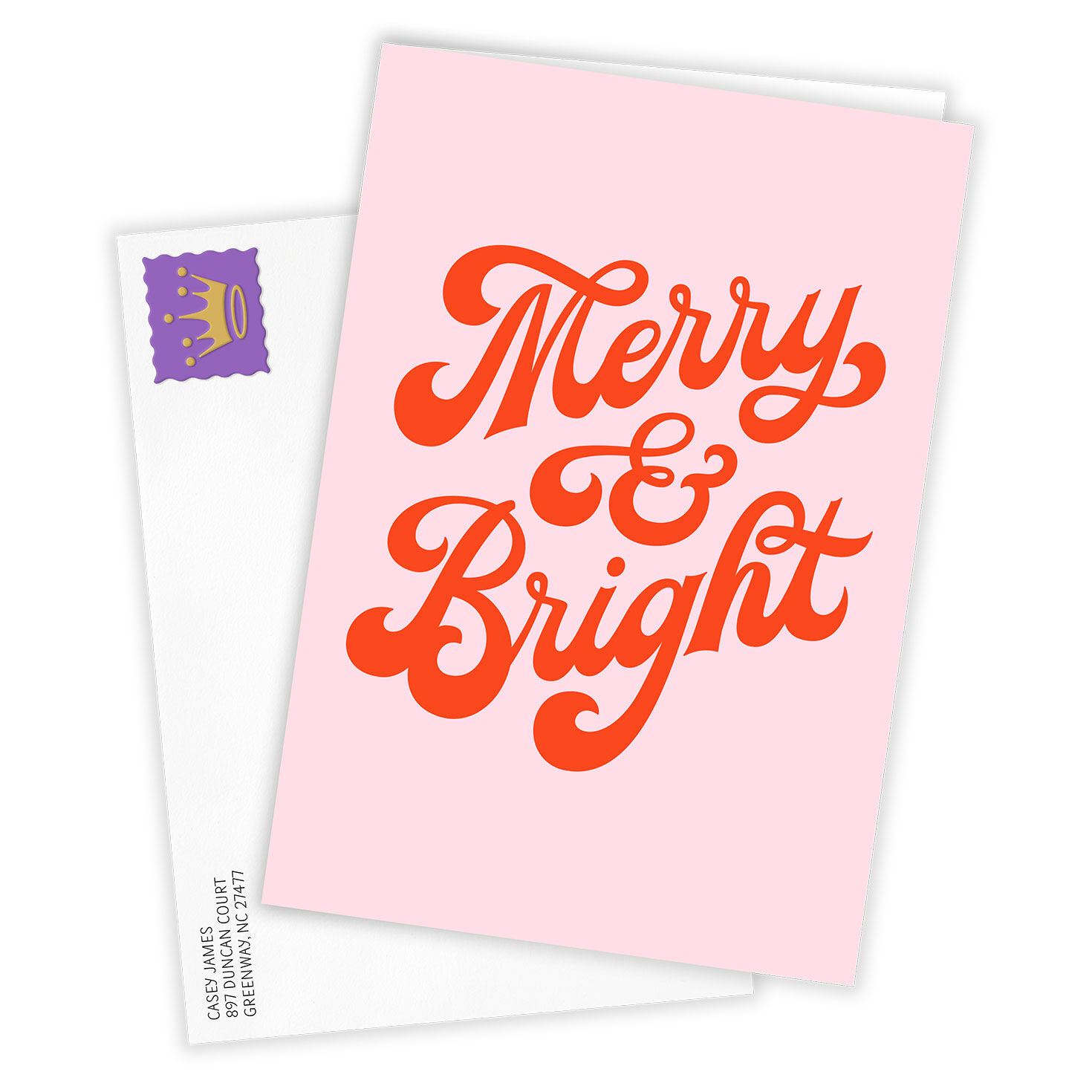 Merry and Bright Custom Holiday Card, , large image number 2