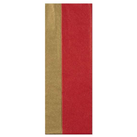 Gold and Red 2-Pack Tissue Paper, 6 sheets