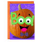 Pumpkin With Boo Glasses Kids Halloween Card Card Front image number 1