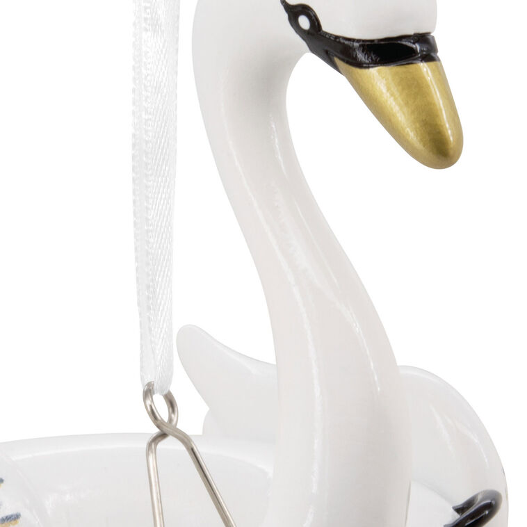 Swan Pool Float Hallmark Ornament, , large image number 4