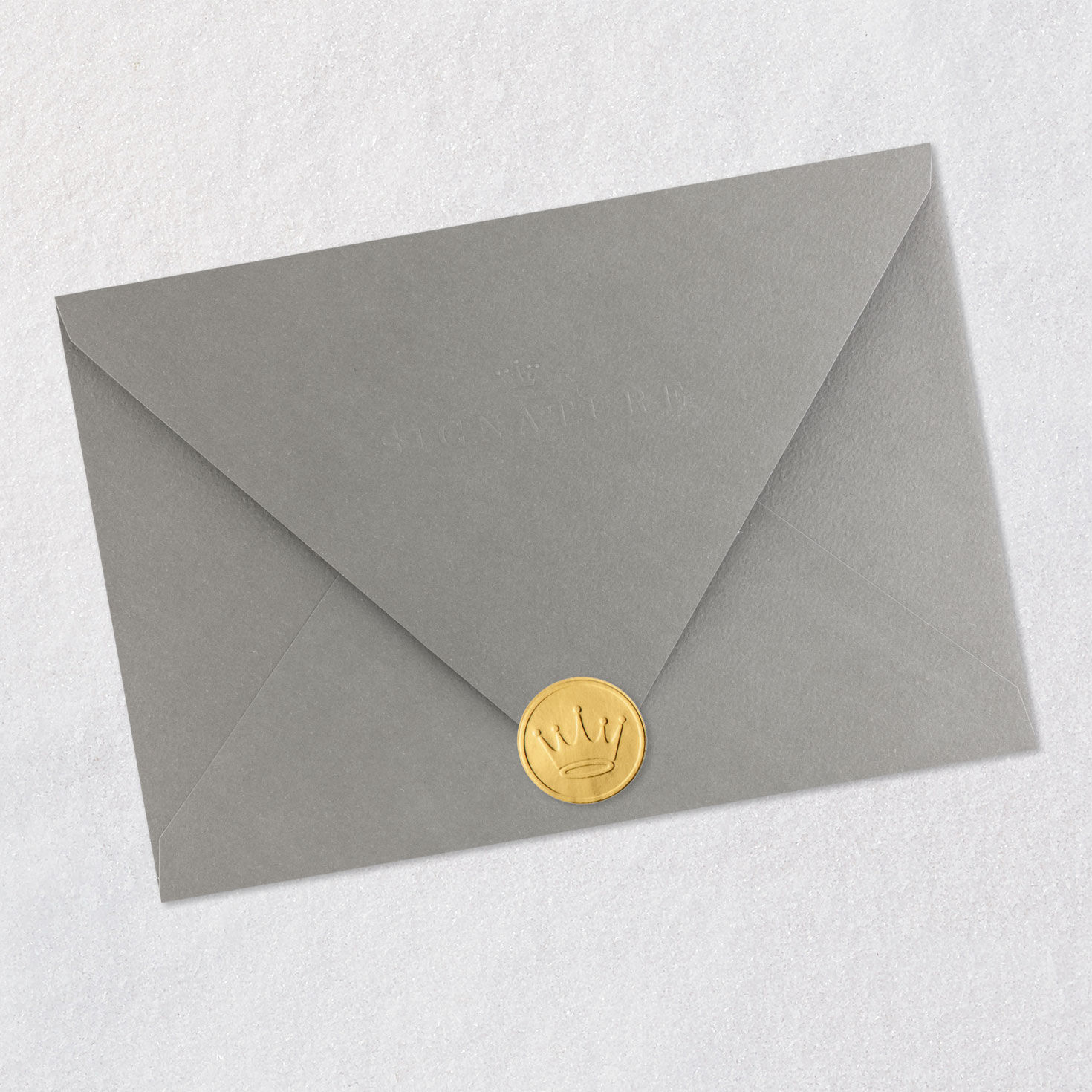 Earth Tone Shapes Signature Father's Day Card Envelope Back with Seal image number 7