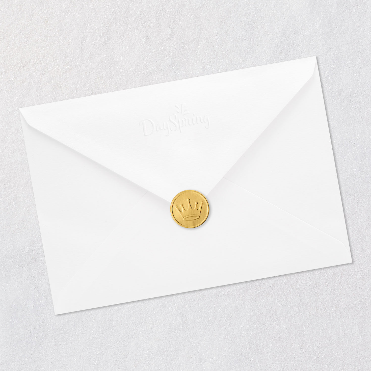 Poinsettia Religious Christmas Card for Daughter Envelope Back with Seal image number 8