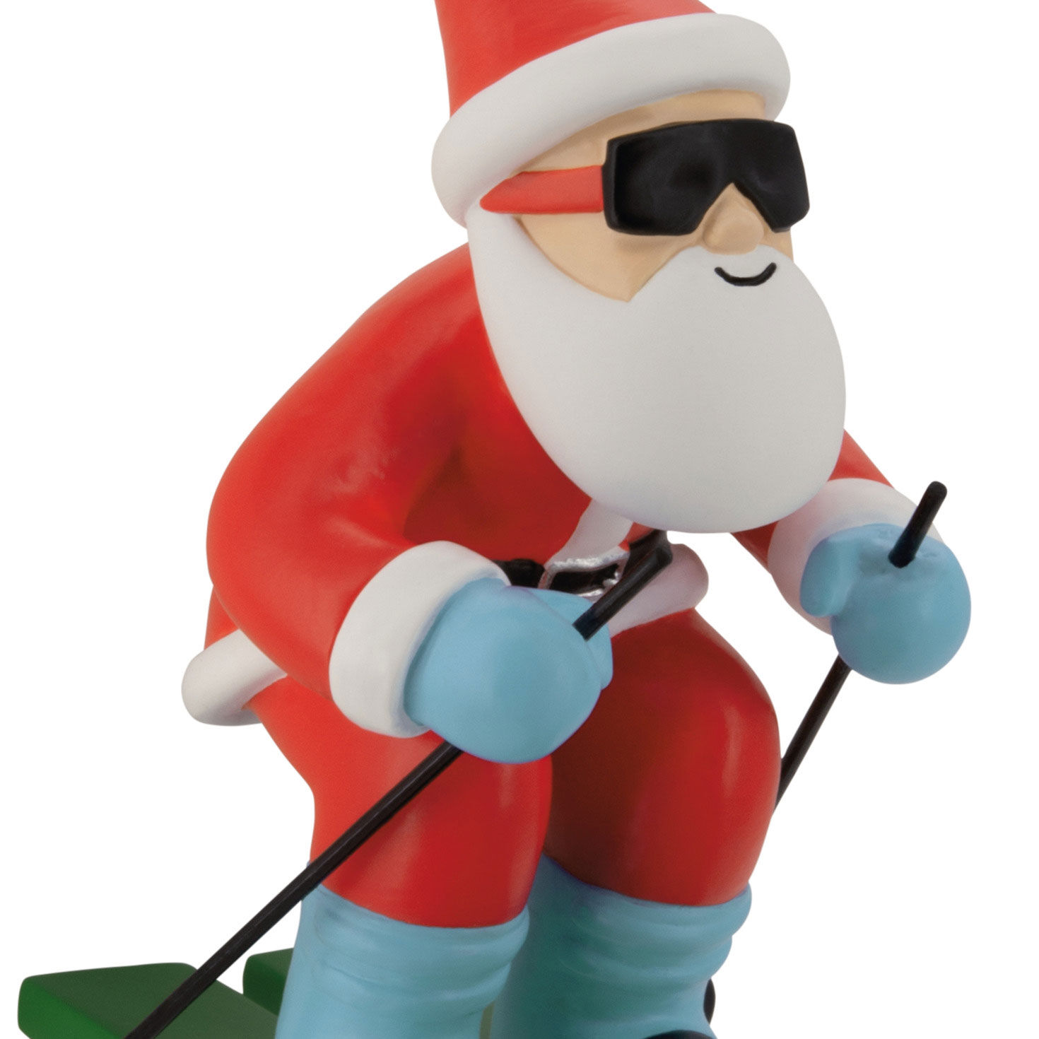 Skiing Santa Hallmark Ornament, , large image number 4